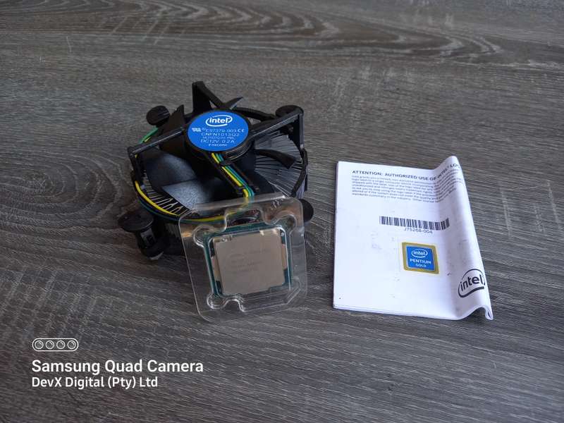 Verified Working - Intel Pentium G5420 Gold CPU Bundle - Intel CPU Cooler + Manual + Sticker