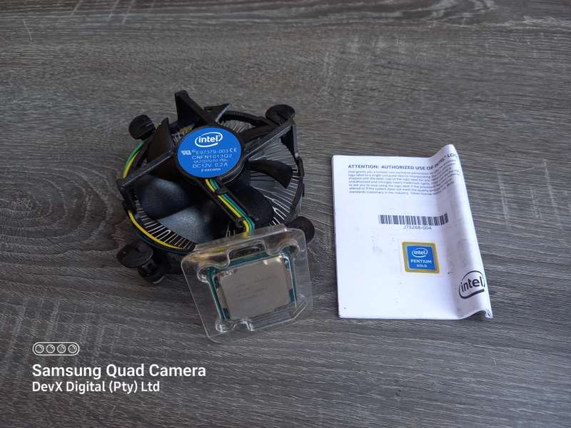 Verified Working - Intel Pentium G5420 Gold CPU Bundle - Intel CPU Cooler + Manual + Sticker