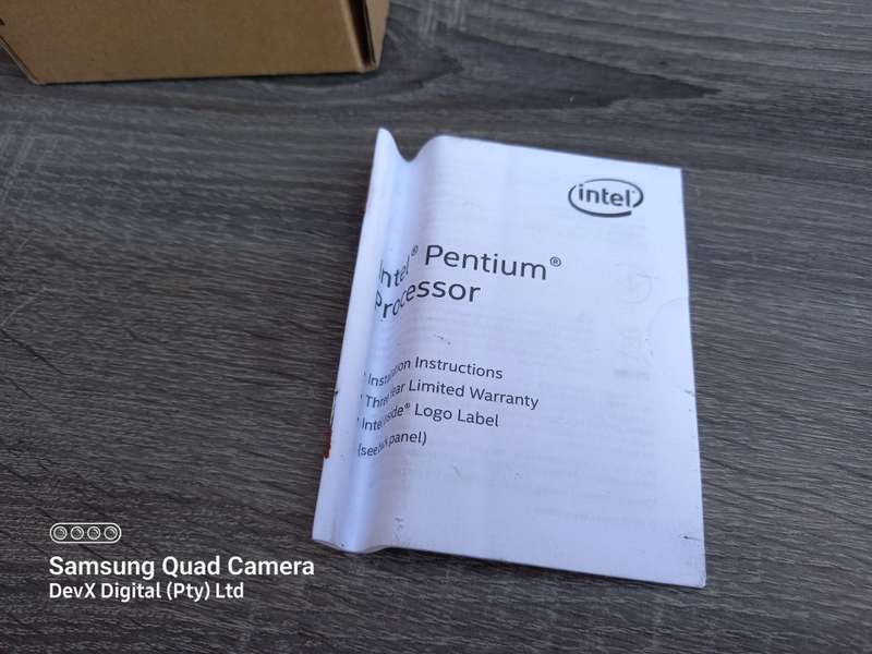 Verified Working - Intel Pentium G5420 Gold CPU Bundle - Intel CPU Cooler + Manual + Sticker