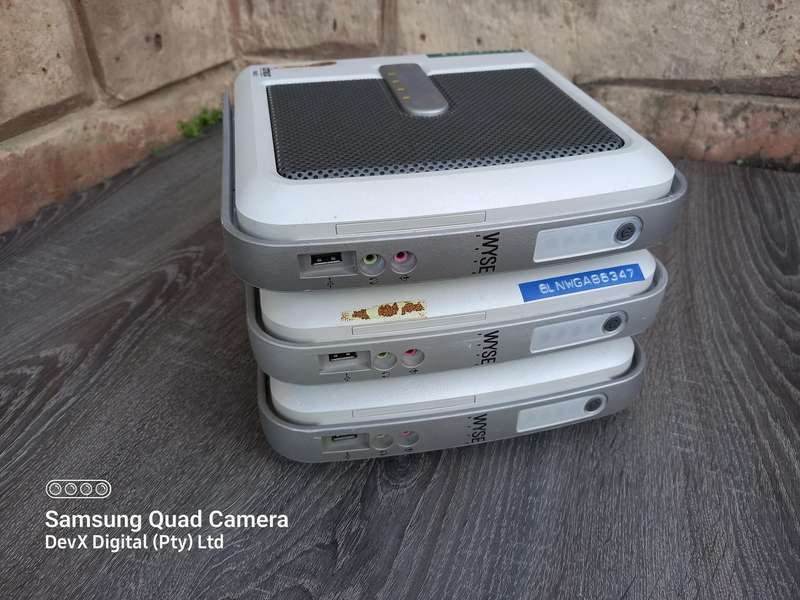 Lot of 3 WYSE Thin Client Units - Windows Embedded OS - 12V - Multi-Port - Tested & Functional