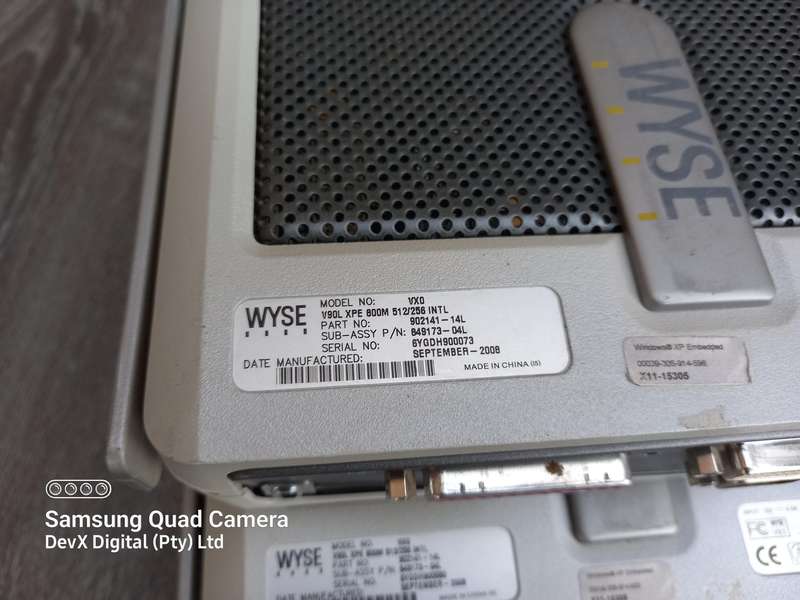Lot of 3 WYSE Thin Client Units - Windows Embedded OS - 12V - Multi-Port - Tested & Functional