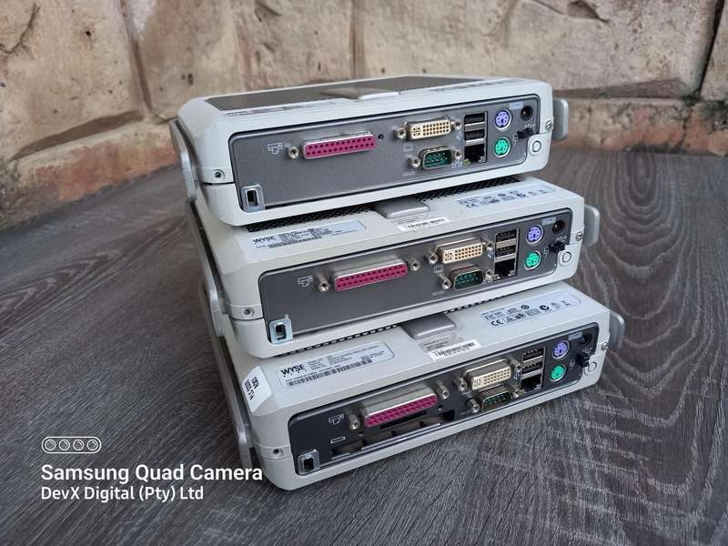 Lot of 3 WYSE Thin Client Units - Windows Embedded OS - 12V - Multi-Port - Tested & Functional
