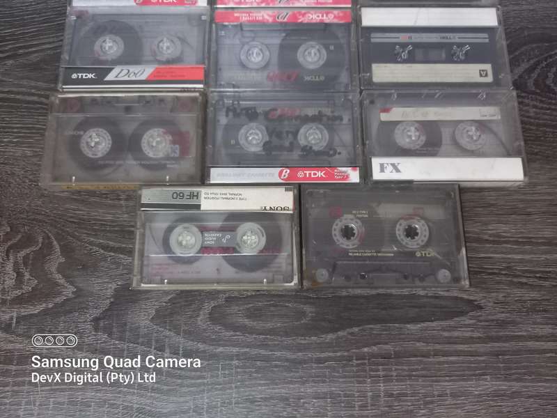 Vintage Cassette Tape Collection - 14 Tapes With Cases - Sony, TDK & Philips - Collectors Item