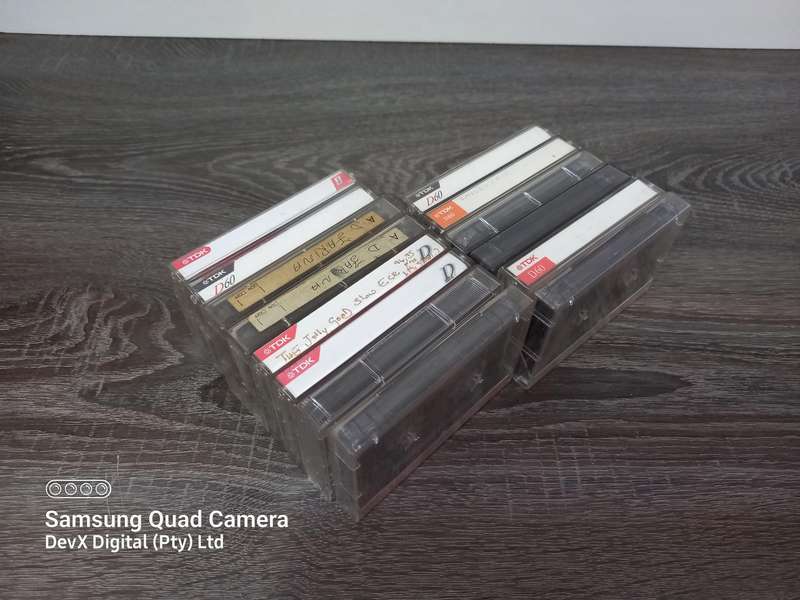 Vintage Cassette Tape Collection - 14 Tapes With Cases - Sony, TDK & Philips - Collectors Item