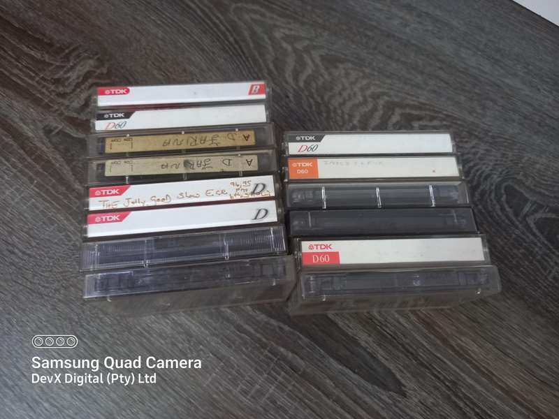 Vintage Cassette Tape Collection - 14 Tapes With Cases - Sony, TDK & Philips - Collectors Item