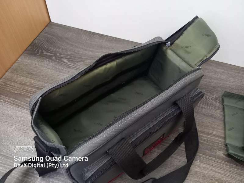 Protective Camera Bag - Thick Padded Design - Adjustable Velcro Dividers - Army Green & Grey