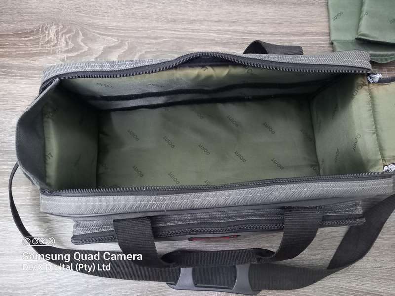 Protective Camera Bag - Thick Padded Design - Adjustable Velcro Dividers - Army Green & Grey