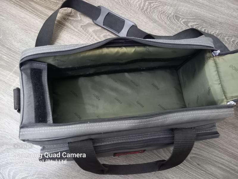 Protective Camera Bag - Thick Padded Design - Adjustable Velcro Dividers - Army Green & Grey