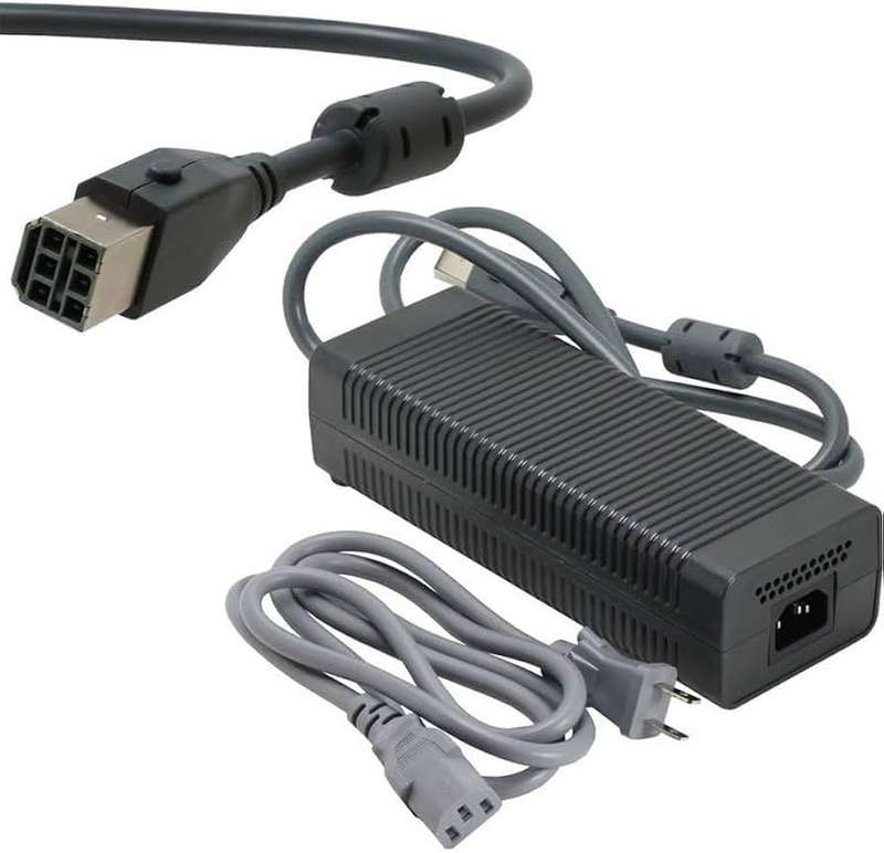 Microsoft Xbox 360 Power Supply - 12v/203W/16.5A - Verified Working Power Supply - Grey