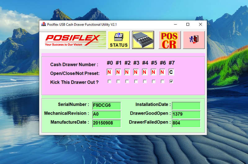 Heavy Duty USB Cash Drawer - Posiflex CR-4115B - Verified Working + Video Proof + Software