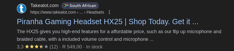 Verified Tested - Piranha Gaming Headset HX25 - For Xbox/PC/Mobile/PS5/PS4 - New Open Boxed Item
