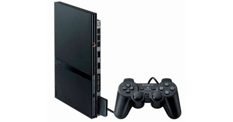 Original Sony PlayStation 2 Slim Console - Tested & Working Includes 1 Free Game + Controller