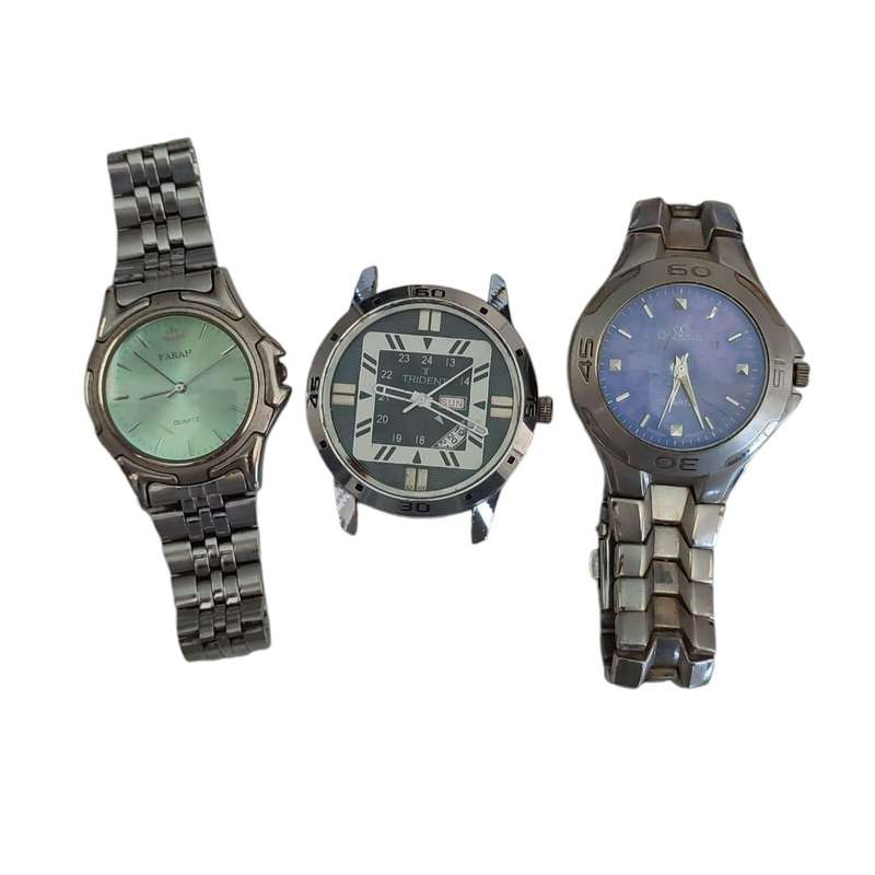 3x Quartz Watches Complete