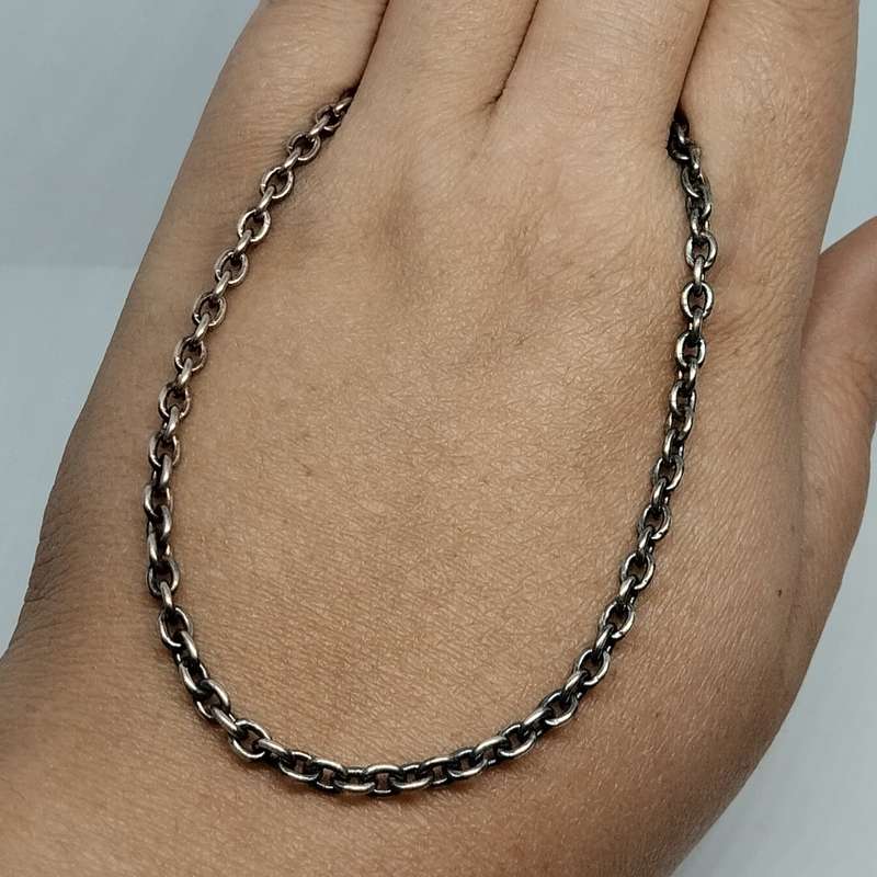 Chain Link Sterling Silver Necklace #S0035