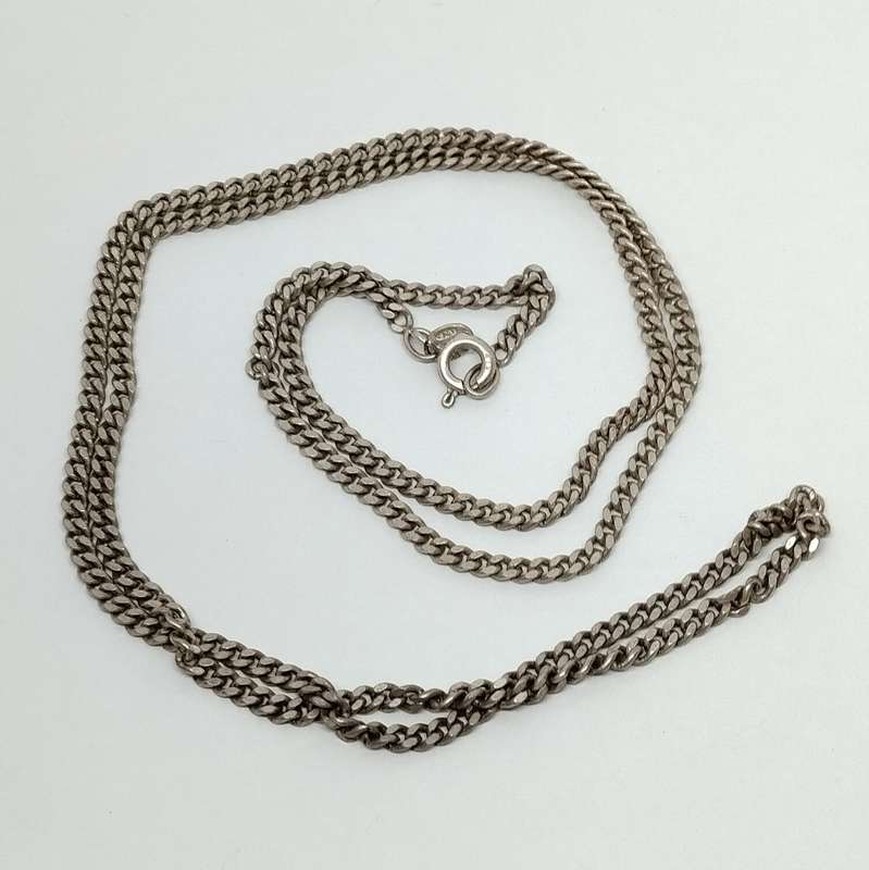 Cuban Link Sterling Silver Necklace #S0036