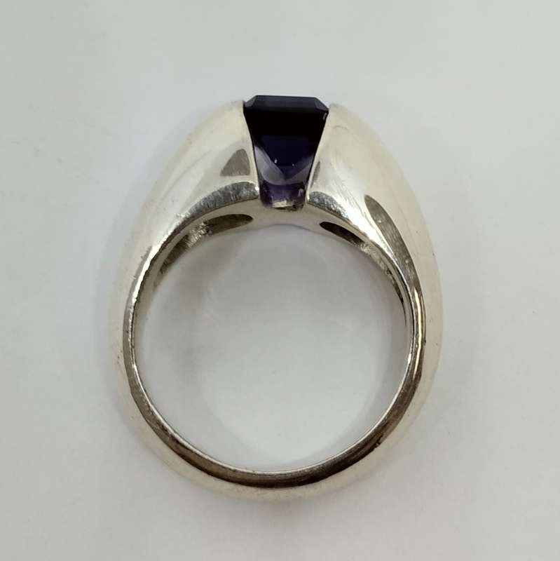 Chemley Vintage Sterling Silver Ring Set with Amethyst #S0029
