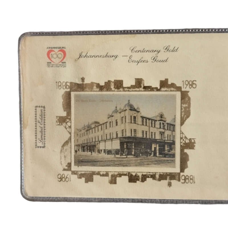 1986 Johannesburg Centenary Gold Limited Edition (393/600) #O0060