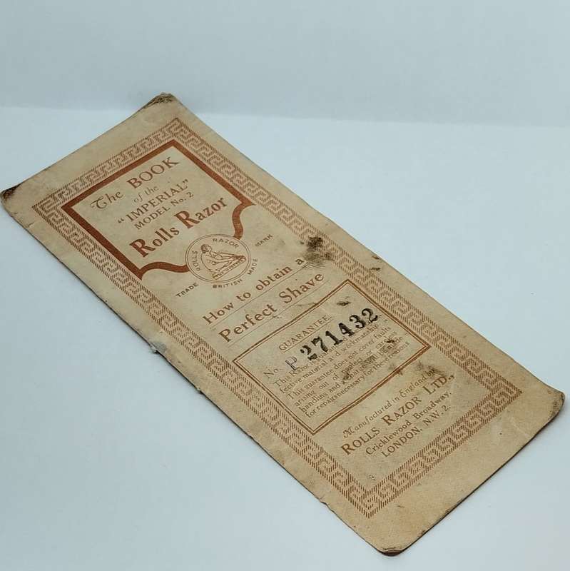 Vintage Rolls Razor Shaving Set with Box and Booklet #O0061