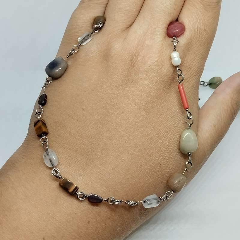 Various Gem Stone Necklace #F0083