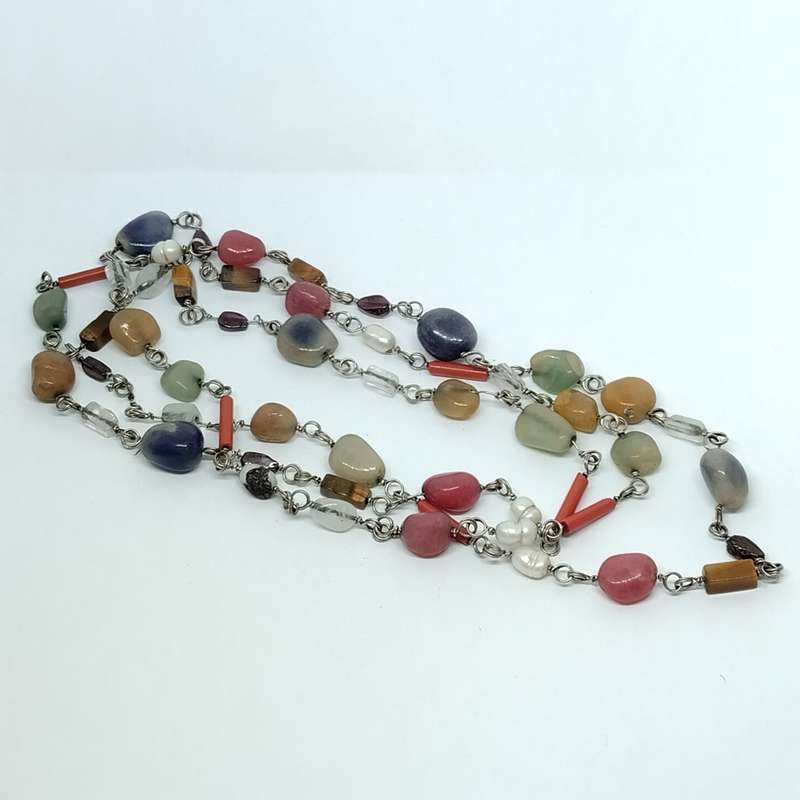 Various Gem Stone Necklace #F0083