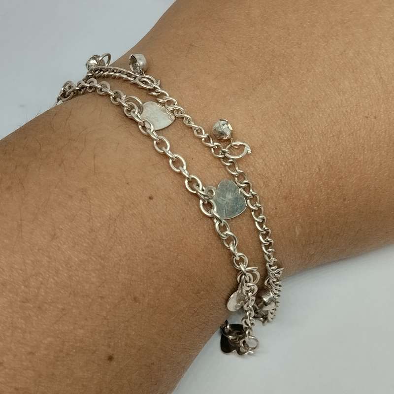Costume Jewelry Double Layer Bracelet  #C0081