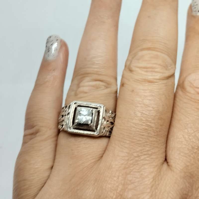 Sterling Silver Ring with Beautiful Details #S0050
