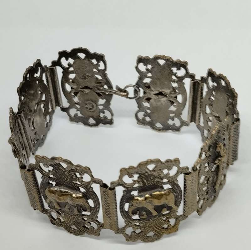 Vintage Nickel Bracelet #F0099