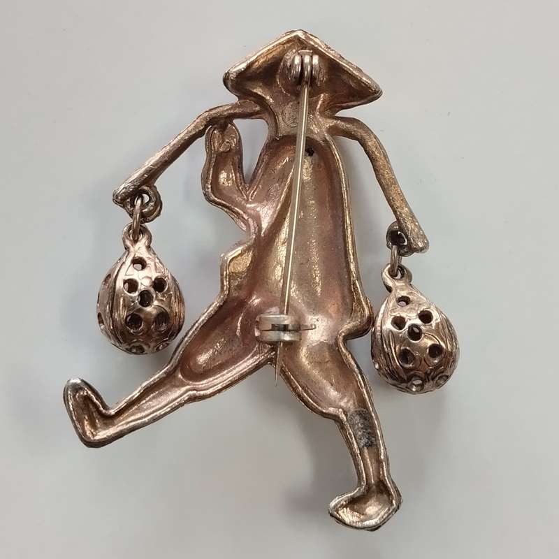 Plated Costume Jewelry Brooch #C0088