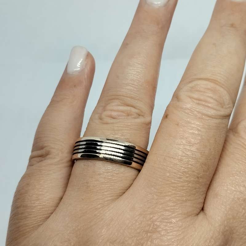 9ct Gold and Titanium Men's Ring #F0110
