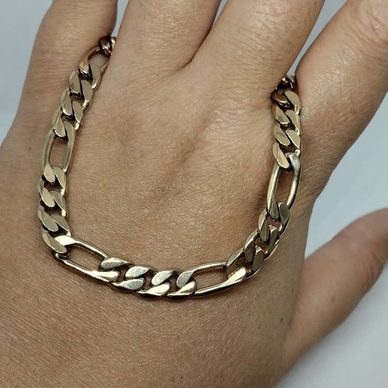 Imitation 9ct Gold Chain Link Necklace #F0112