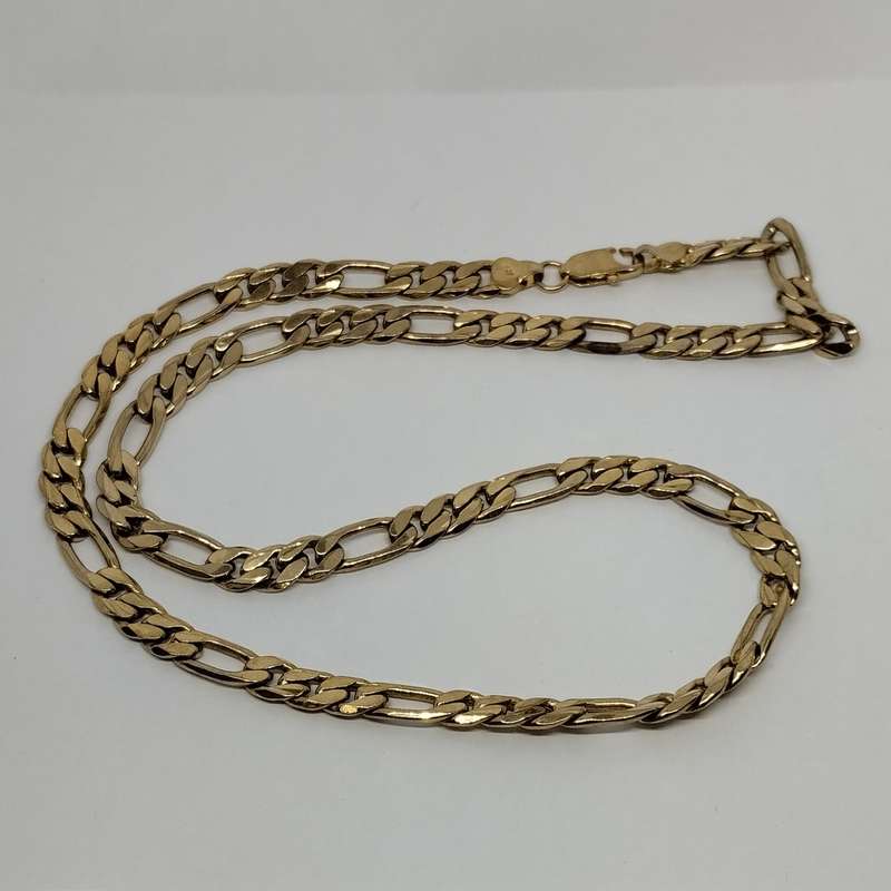 Imitation 9ct Gold Chain Link Necklace #F0112