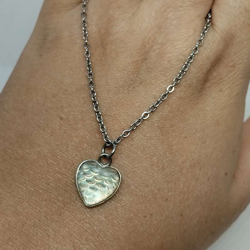 Costume Necklace with Heart Pendant #C0098