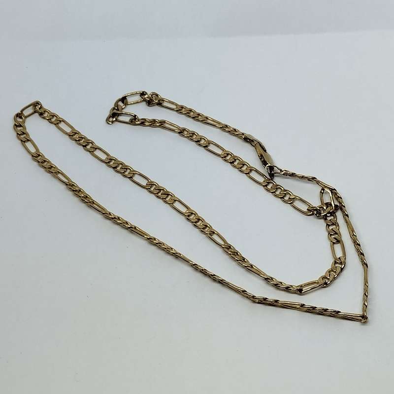 Gold Plated Chain Link Necklace #F0118