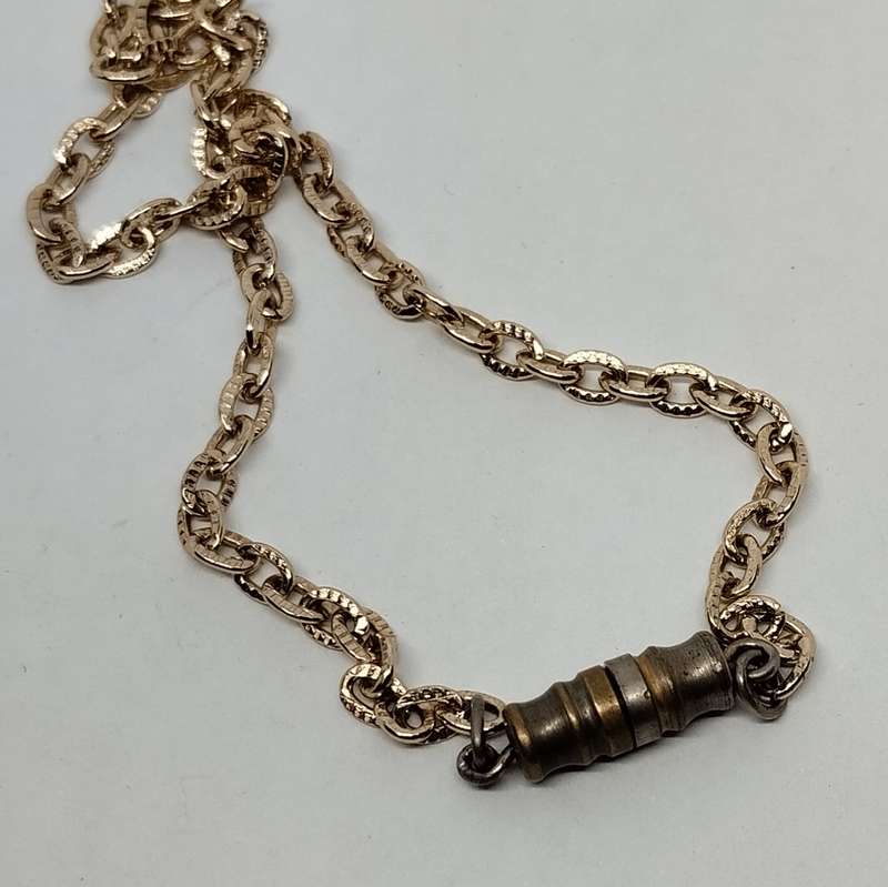 Gold plated Chain Link Necklace #F0119