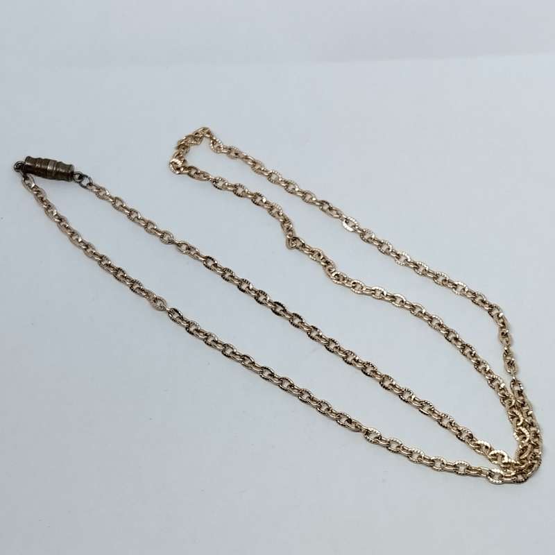 Gold plated Chain Link Necklace #F0119