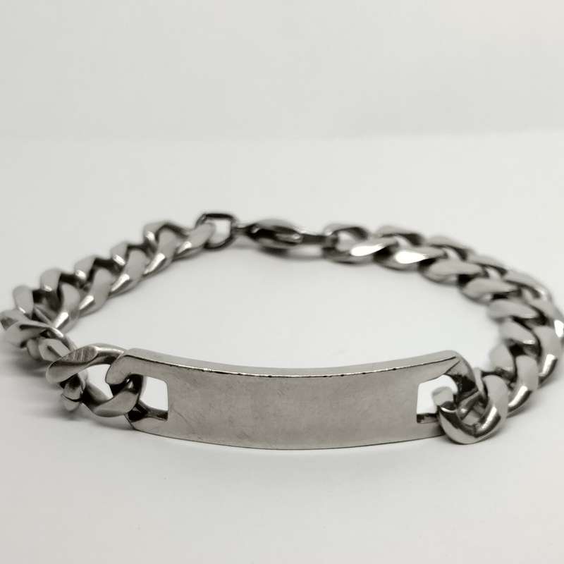 Stainless Steel Identity Bracelet #F0121