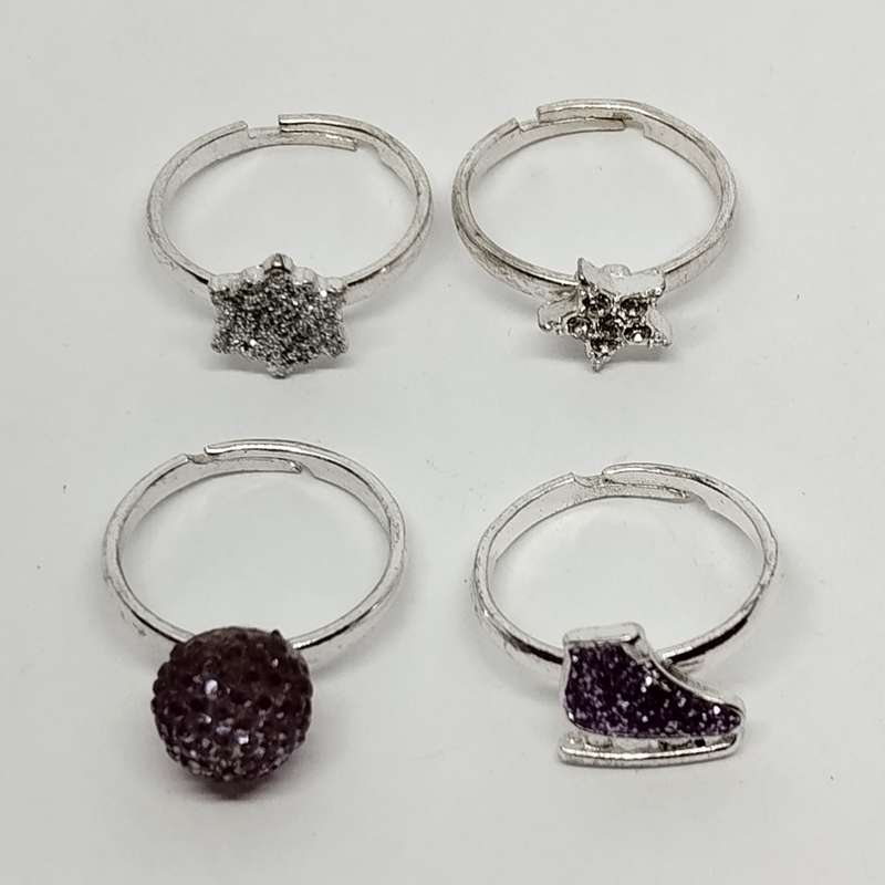 4x Adjustable Rings for  Little Girls #C0104