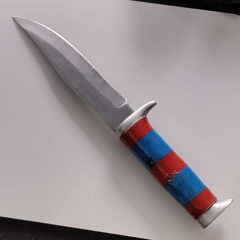 Fixed Blade Knife with Leather Sheath #O0076