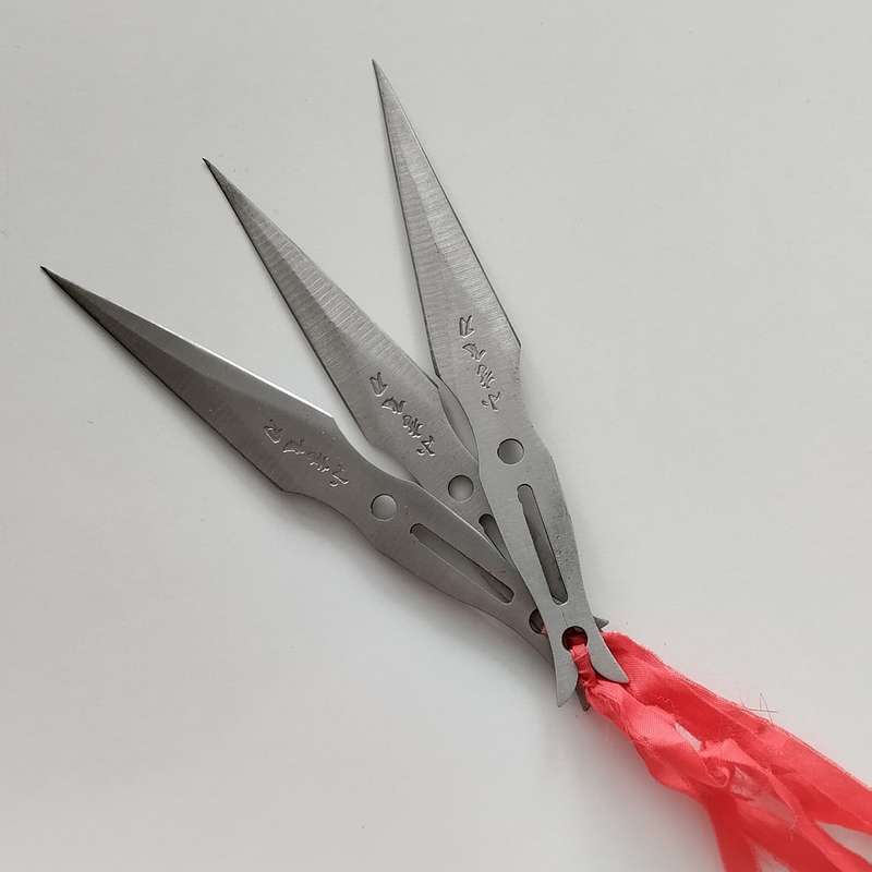 3 Piece Ninja Throwing Spikes with Sheath #O0084