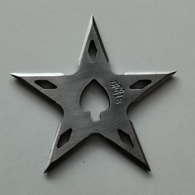5 Point Ninja Throwing Star with Pouch #O0090