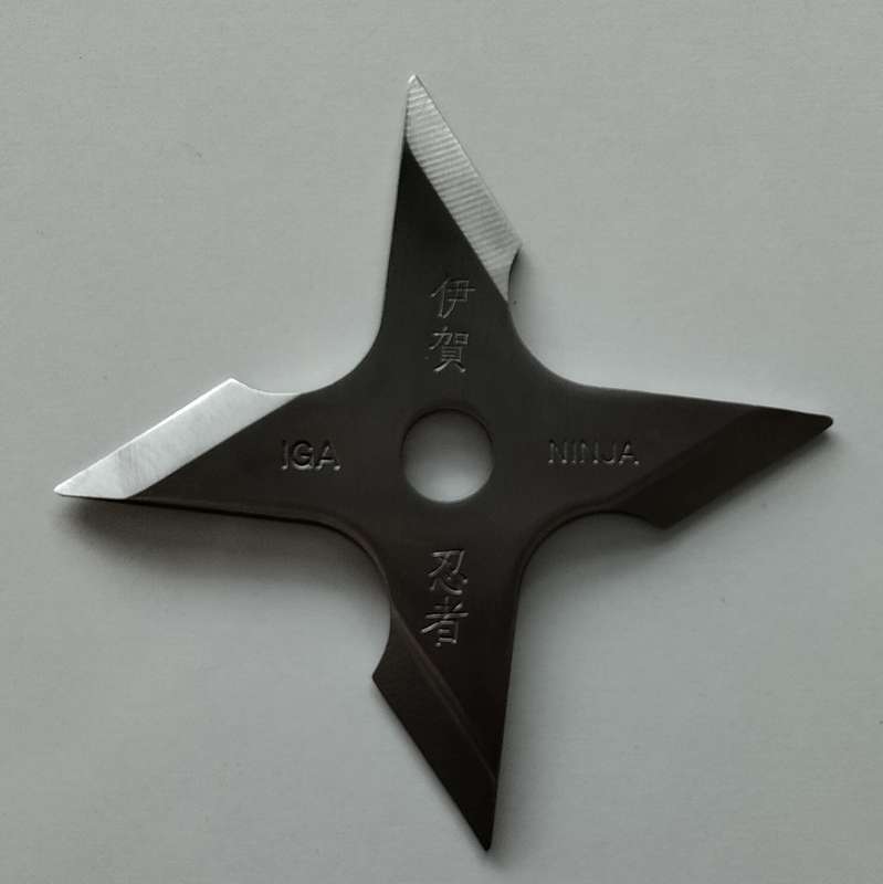 4 Point Ninja Throwing Star with Pouch #O0092