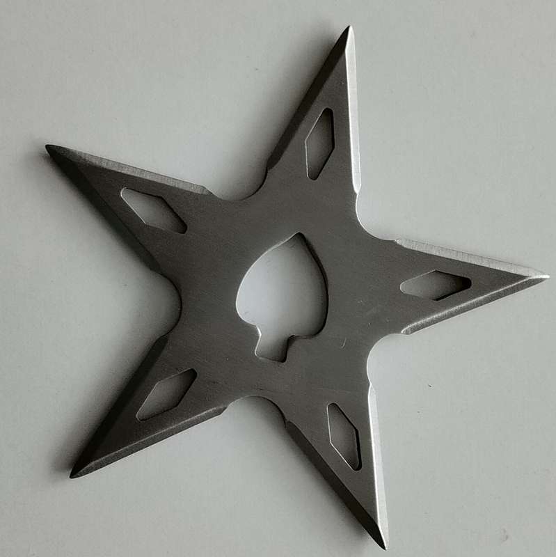 5 Point Ninja Throwing Star with Pouch #O0095