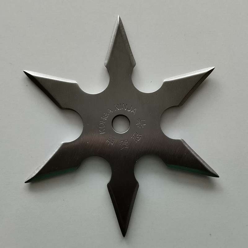 6 Point Ninja Throwing Star with Pouch #O0096