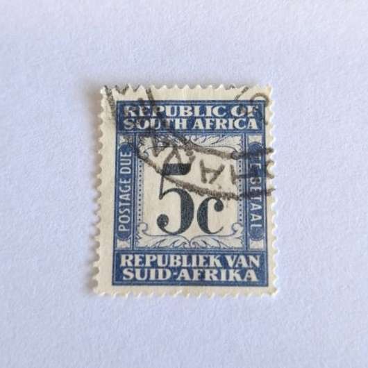1961-69 Republic of South Africa 5c Stamp #O0134