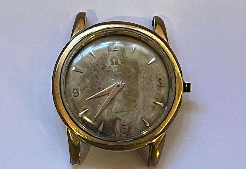 Rare Vintage Omega Cal. 420 Manual Wind, Gold Caped Case for Repairs or Spares