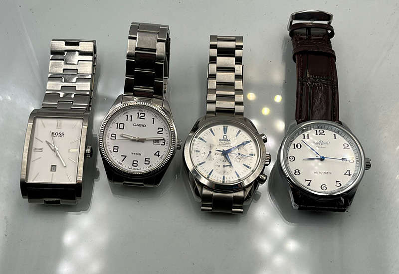 Joblot Men's Watches, Omega Seamaster(Replica), Hugo Boss, Casio, Winner