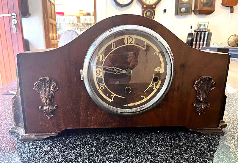 Antique French Oddo Full Westminster Mantel Clock, for Repairs or Spares