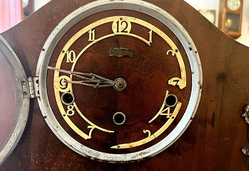 Antique French Oddo Full Westminster Mantel Clock, for Repairs or Spares