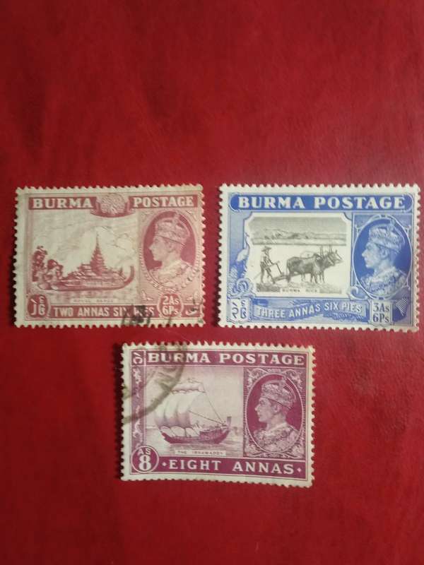 Burma King George vi collection British Administra including military Admin