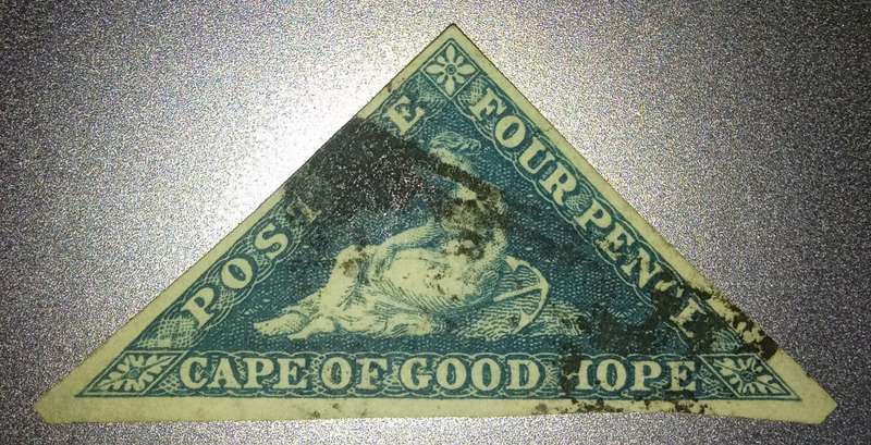 10 Cape of Good Hope Triangular stamps 1853-1864
